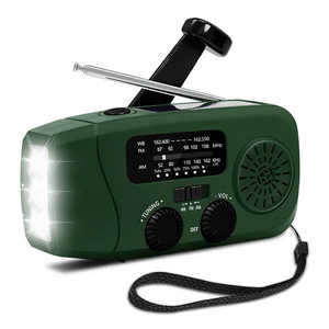 Radio <span class=keywords><strong>Linterna</strong></span> Multifuncional de Emergencia Solar Súper Brillante con Manivela Recargable - Product Image 1
