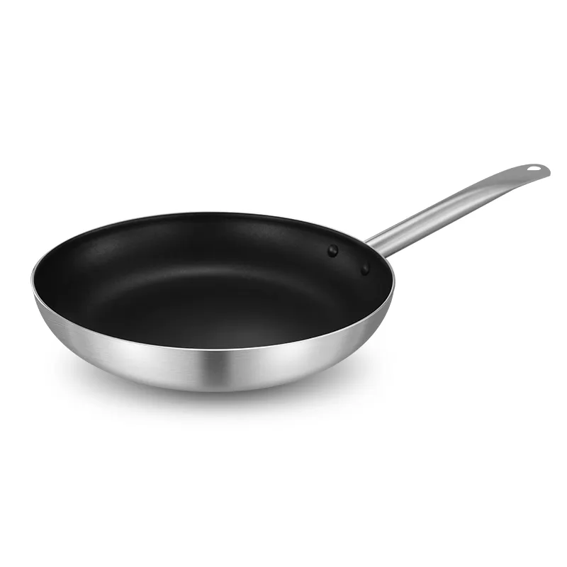 Deweisi Hight chất lượng thép không gỉ Frying Pan sử dụng thực phẩm phục vụ thiết bị thương mại nấu ăn Pan