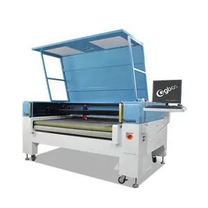 Gbos CO2 Laser Cutting Machine with SCCD Camera Vision for Shoes Upper Digital Printing Fabric Cutting