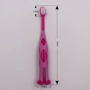 Hot Sell Schattige Giraffe Vorm Kindertandenborstels Met Zachte Nylon Borstelharen - Product Image 5