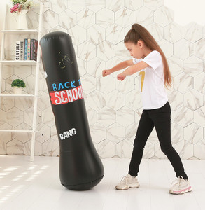 <span class=keywords><strong>Sac</strong></span> <span class=keywords><strong>de</strong></span> <span class=keywords><strong>frappe</strong></span> gonflable pour enfants, en PVC noir, 160 cm, sur pied, sans piédestal, rempli d'eau, jouet <span class=keywords><strong>de</strong></span> gym, directement <span class=keywords><strong>de</strong></span> l'usine - Product Image 2