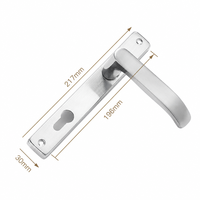 Manija de Cerradura de Embutir de Acero Inoxidable 304 Duradera y Antioxidante Directa de Fábrica para Juego de Herrajes de Cerradura de Puerta de Aluminio y Madera