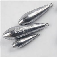 Plombs de pêche en forme de goutte d'eau, en forme de feuille de saule, en plomb, pour la pêche en rivière et en mer, pour canne à lancer, hameçon, équipement de pêche complet, modèle