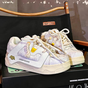 Chaussures de skate épaisses, mode, respirantes, doublure en maille PU, baskets, chaussures de luxe pour hommes, style basket-ball, chaussures de marche - Product Image 6