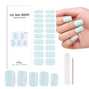 Top Seller 3D adesivo di arte in plastica autoadesivo facile applicare Semi-Cured Gel <span class=keywords><strong>UV</strong></span> luce lunga durata strisce solide Gel <span class=keywords><strong>UV</strong></span> - Product Image 1