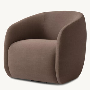 Silla de café individual de tela gruesa de <span class=keywords><strong>zona</strong></span> fría nórdica, sofá giratorio para sala de estar, silla de cojín suave de un asiento para Villa Cafe - Product Image 5