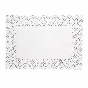 White Lace Paper Doilies Disposable Round Decorative Place mat Bulk for Cake Dessert Wedding Tableware Decoration
