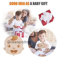 Boîte de fée des dents avec logo personnalisé Boîte de rangement en bois pour les dents des enfants avec cordon ombilical pour cadeau d'anniversaire de dents de bébé