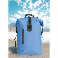 Sac à dos unisexe 30L en PVC imperméable, tendance, motif lettres, antivol, compartiment ordinateur, idéal randonnée - Grande Vente