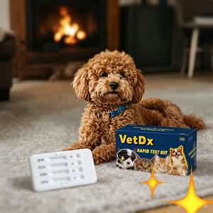 Strisce Reattive per Test Canino CDV/CPV/CCV/GIA, Kit Rapido per Antigene del Virus della Cane Distemper/Parvovirus/Coronavirus/<span class=keywords><strong>Giardia</strong></span> - Product Image 1