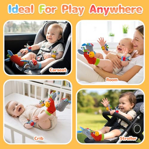 Juego de Sonajeros Musicales Suaves para Bebés con Diseño de Animales - Juguete Chirriante para Recién Nacidos hasta 4 Años de Edad, Regalo - Product Image 4