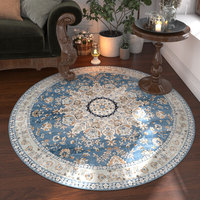 Tapis ethnique imprimé style persan transfrontalier, tapis bohème vintage pour chambre et salon