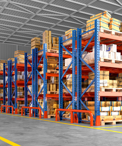 Estantería de Almacenamiento de Palets Ajustable de Alta Resistencia, Protección Contra la Corrosión, Recubrimiento en Polvo, Construcción de Acero, Capacidad de Altura de 2000-3000 mm - Product Image 1