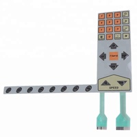 Clavier à membrane en silicone avec boutons métalliques pour télécommande, interrupteur à membrane pour montage en surface, clavier à membrane OEM