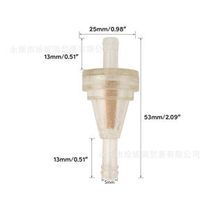 Kit de filtre à carburant pour moto Chaocheng, avec tuyau noir de 1 m, 6 attaches, 2 filtres, pièce de rechange en cuivre - Product Image 3