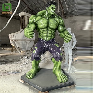 Nueva llegada al aire libre de fibra de vidrio <span class=keywords><strong>Hulk</strong></span> estatua resina escultura de dibujos animados - Product Image 3