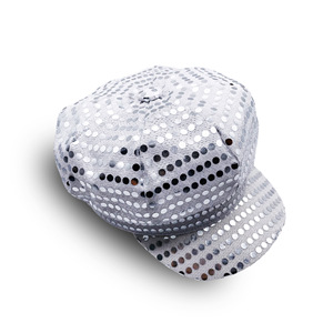 Octagonal Hat Sequined Performance Wear Stage Costume Unisex Adult Size One Size - Product Image 3