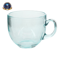 Verres à lait en verre, tasses en verre transparent, mug à café, thé, lait avec poignée