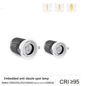 Plafoniera LED <span class=keywords><strong>a</strong></span> Incasso Faretto COB Illuminazione Interna per Hotel e Casa Downlight LED Anti-Riflesso - Product Image 3