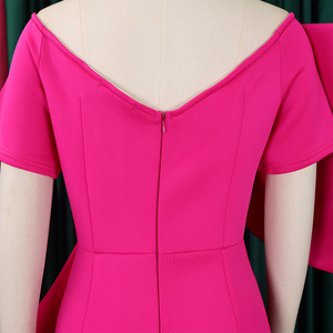 S-3XL Của Phụ Nữ Sexy Lớn Cung Chia Ăn Mặc Bọc Hip Ăn Mặc Châu Âu Và Mỹ Ăn Mặc - Product Image 6