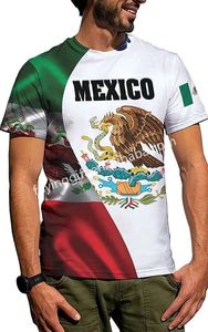 Nombre personalizado camiseta de gran tamaño sublimación Bandera de México águila equipo mexicano regalo 3D todo estampado hombres moda camisetas - Product Image 5