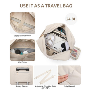 <span class=keywords><strong>Sac</strong></span> fourre-tout personnalisé avec logo pour <span class=keywords><strong>femme</strong></span>, pour le travail, avec compartiment isotherme pour ordinateur portable 17,3 pouces et porte-monnaie pour <span class=keywords><strong>repas</strong></span> - Product Image 5