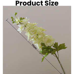 Flor de Delphinium Artificial de Tela de Seda Artificial Altamente Recomendada, Delphinium Artificial de 77 cm de Largo para Decoración del Hogar y Bodas - Product Image 2