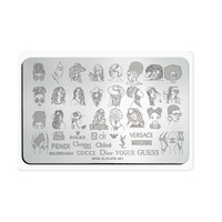 Modèle rectangulaire de plaque d'estampage d'ongles de style européen américain résistant à l'usure pour l'expédition