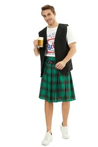 Kilt écossais traditionnel pour <span class=keywords><strong>homme</strong></span>, jupe plissée des Highlands, tenue de jeu de rôle, pour festival, fête ou spectacle - Product Image 6
