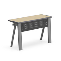 Chaises de bureau mobiles universelles à roulettes, table de formation moderne et minimaliste en PVC pliable, plateau haute densité, vente en gros sur place