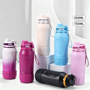 550ml/750ml Stainless Steel Double Wall Vacuum Insulated Thermos 6-12 Hours Thermal Insulation Portable for <b>Hot</b>/Cold Drinks - Product Image 1