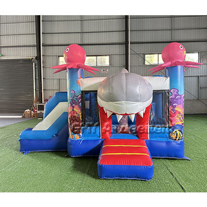 Precio al por mayor Tiburón Toboganes acuáticos inflables baratos Castillo hinchable para <span class=keywords><strong>comprar</strong></span> - Product Image 5