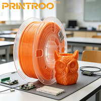 Filament PLA SILK PRINTROO 1,75 mm à surface fine, finition soyeuse, pour mini-dioramas, modèles de paysages, artisanat, pièces d'impression 3D