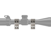 Anneaux de montage BANGBANG - Support de lunette à double vis pour montage sur rail de 11 mm, hauteur centrale de 1,25 pouce (Argent)