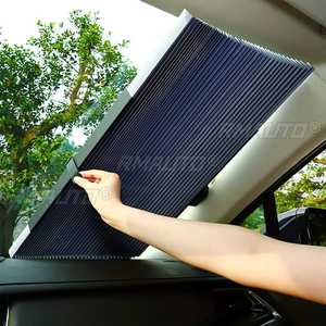 Universal Car Retractable Windshield Visor Car Sun <b>Shades</b> Cover Shutter Blinds Front <b>Window</b> SUV Protector - Product Image 1