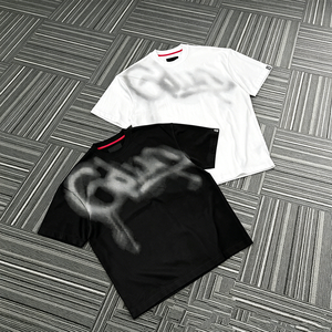 T-shirt da Uomo Streetwear con Logo Personalizzato, Collo Tondo, Stampa DTG, 100% Cotone, Vestibilità Ampia, 280 Gsm, T-shirt Oversize Streetwear - Product Image 6