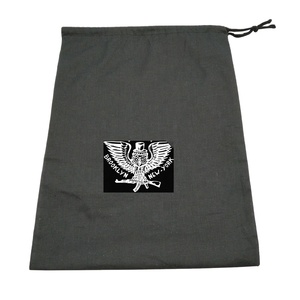 Sac de rangement anti-poussière en coton noir à cordon de serrage personnalisé pour sac à main, vente en gros - Product Image 1