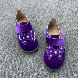 Nouvelles chaussures habillées en daim à nœud papillon pour enfants de 2 à 8 ans - Product Image 6