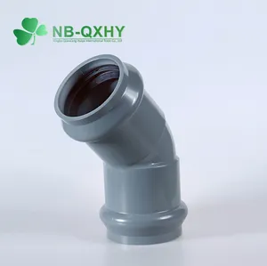 Chất lượng cao màu xám uPVC phù hợp ống nước phù hợp với cao su DIN tiêu chuẩn PN10