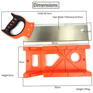 Industrial DIY ABS Woodworking Miter <strong>Box</strong> with Hacksaw for Board Right Angle Splicing OEM Customizable - Product Image 2