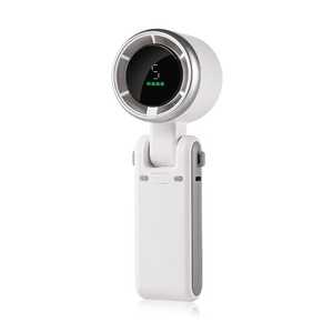 <span class=keywords><strong>Ventilateur</strong></span> portable à main en promotion, rechargeable par USB, pliable, à suspendre au cou, avec écran LED, 3 vitesses, pour la maison, le bureau et l'extérieur - Product Image 4