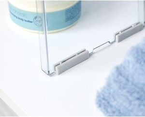 Scaffale portaoggetti in PET trasparente con cuscinetti antiscivolo, organizer impilabile <span class=keywords><strong>per</strong></span> bagno, <span class=keywords><strong>cucina</strong></span>, piano di lavoro e mobiletto - Product Image 3