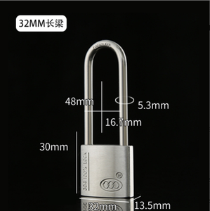 Anti-rouille anti-scie anti vol long et court Offre Spéciale meilleur qualité 304 inoxydable cadenas - Product Image 5