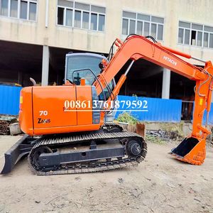 Excavatrice Hitachi 70 d'occasion d'origine japonaise, fabriquée au Japon, excavatrice sur chenilles d'occasion, modèle ZX70 - Product Image 3