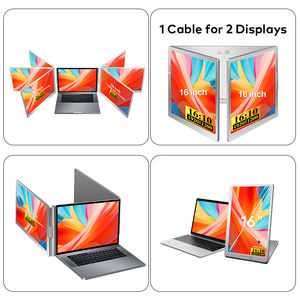 Desain baru <span class=keywords><strong>1</strong></span> kabel 2025 untuk <span class=keywords><strong>2</strong></span> layar ukuran besar 16 inci tampilan layar tiga <span class=keywords><strong>Monitor</strong></span> portabel untuk Wins/Mac(M1 M2 M3 M4) - Product Image 1