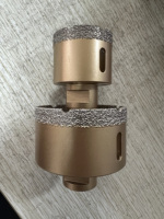 Scie cloche diamantée pour perçage à sec, pour briques, blocs, murs en béton, conduites de ventilation, filetage M14, usage intensif