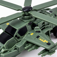 Caja de Exhibición Personalizada 2 en 1, Figura de Robot Deformable Convertible en Helicóptero Militar con Paquete para Regalo Infantil