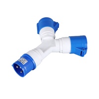 Connecteur en Y industriel bidirectionnel TYP-2022, multiprise 3 broches 220V 32A, prise industrielle multifonctionnelle ZNG-2022