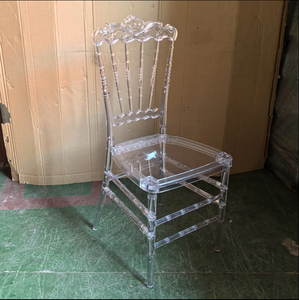 Silla Transparente de PC para Bodas y Eventos, Silla Napoleón de Lujo con Cojín para Banquetes y Recepciones, Venta al Por Mayor - Product Image 1