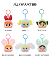 100% officiel Popmart Original Crybaby Powerpuff filles série figurines poupées pendentif vinyle visage jouets en peluche aveugle boîte mystère